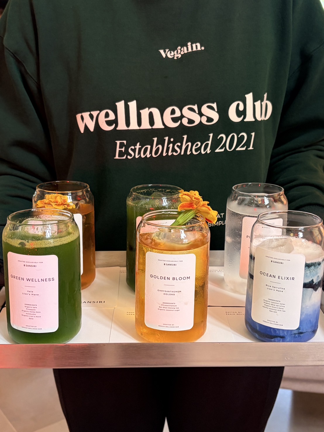 Vēgain catering presentation at an event