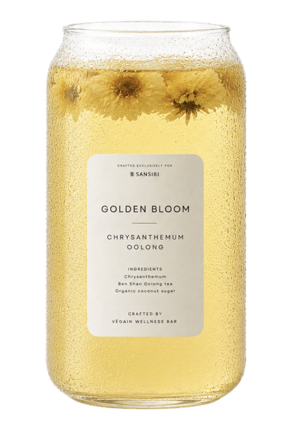 Golden Bloom catering glass