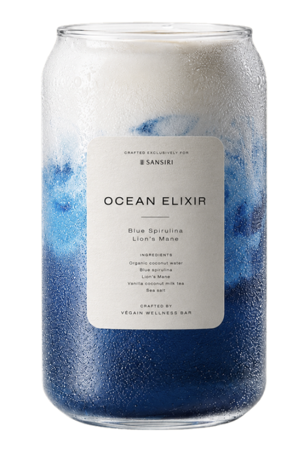 Ocean Elixir catering glass