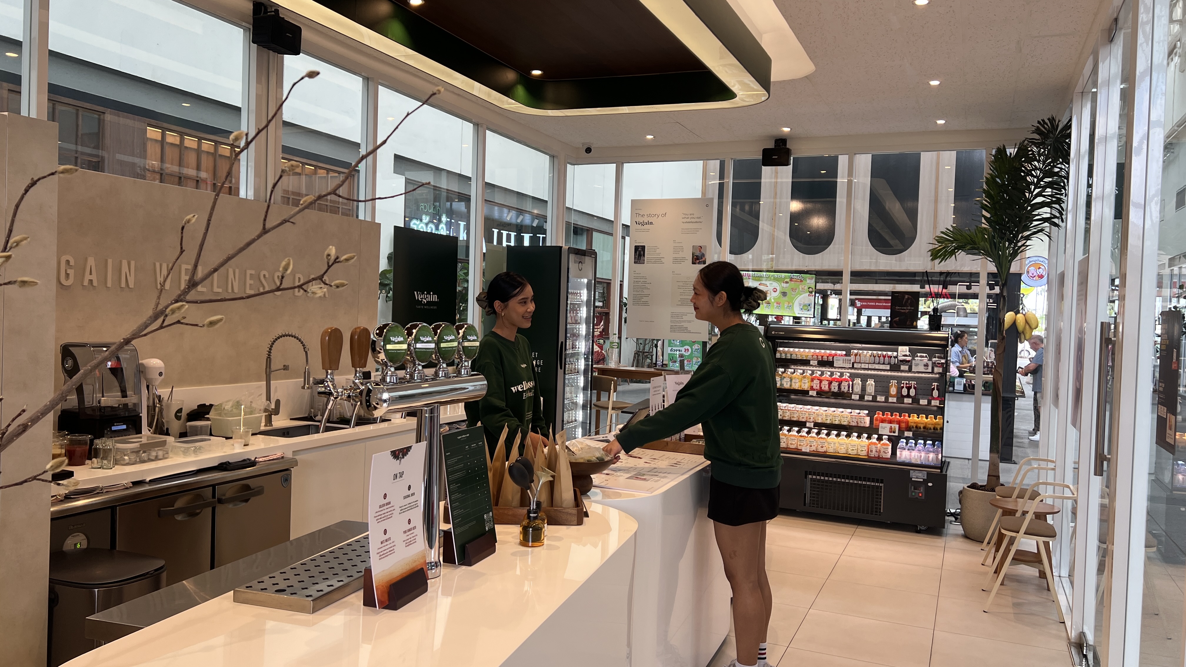 Inside Vēgain Wellness Bar